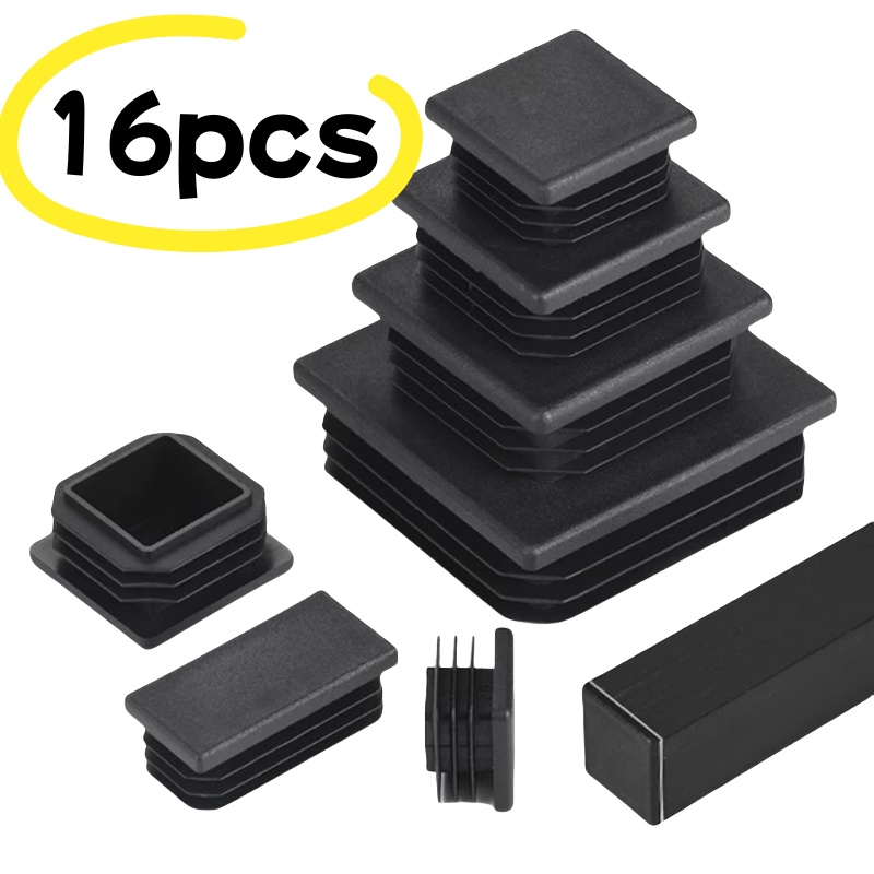Plastic Pipe Clip - 16PCS Black Plastic Blanking End Cap