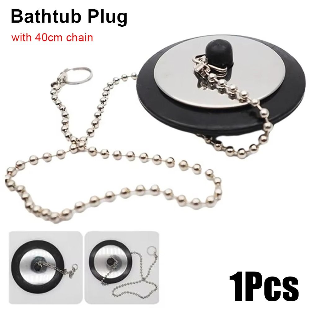 Drain Pipe Clip - 1Pcs Durable Rubber Tub Stopper With
