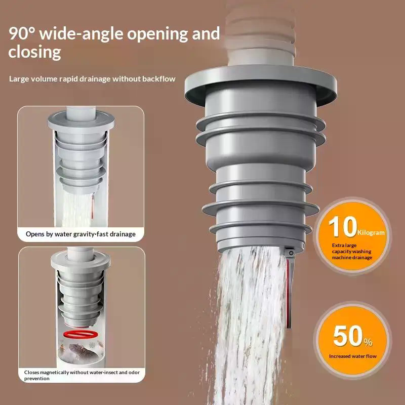 Bathroom Sewer Seal Ring Anti- - Drain Pipe Clip ulasan dan harga