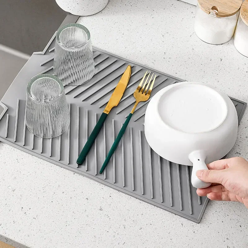 Silicone Dish Draining Mat, Po - Silicone Tap Washer ulasan dan harga