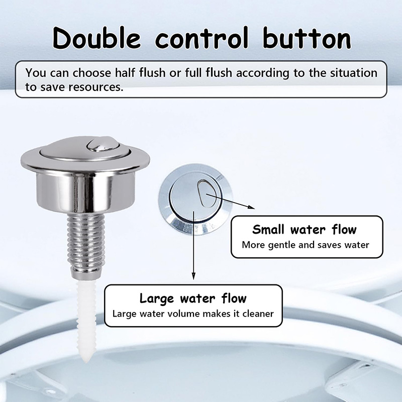 Dual Flush Toilet Button Flush - Toilet Fill Valve ulasan dan harga
