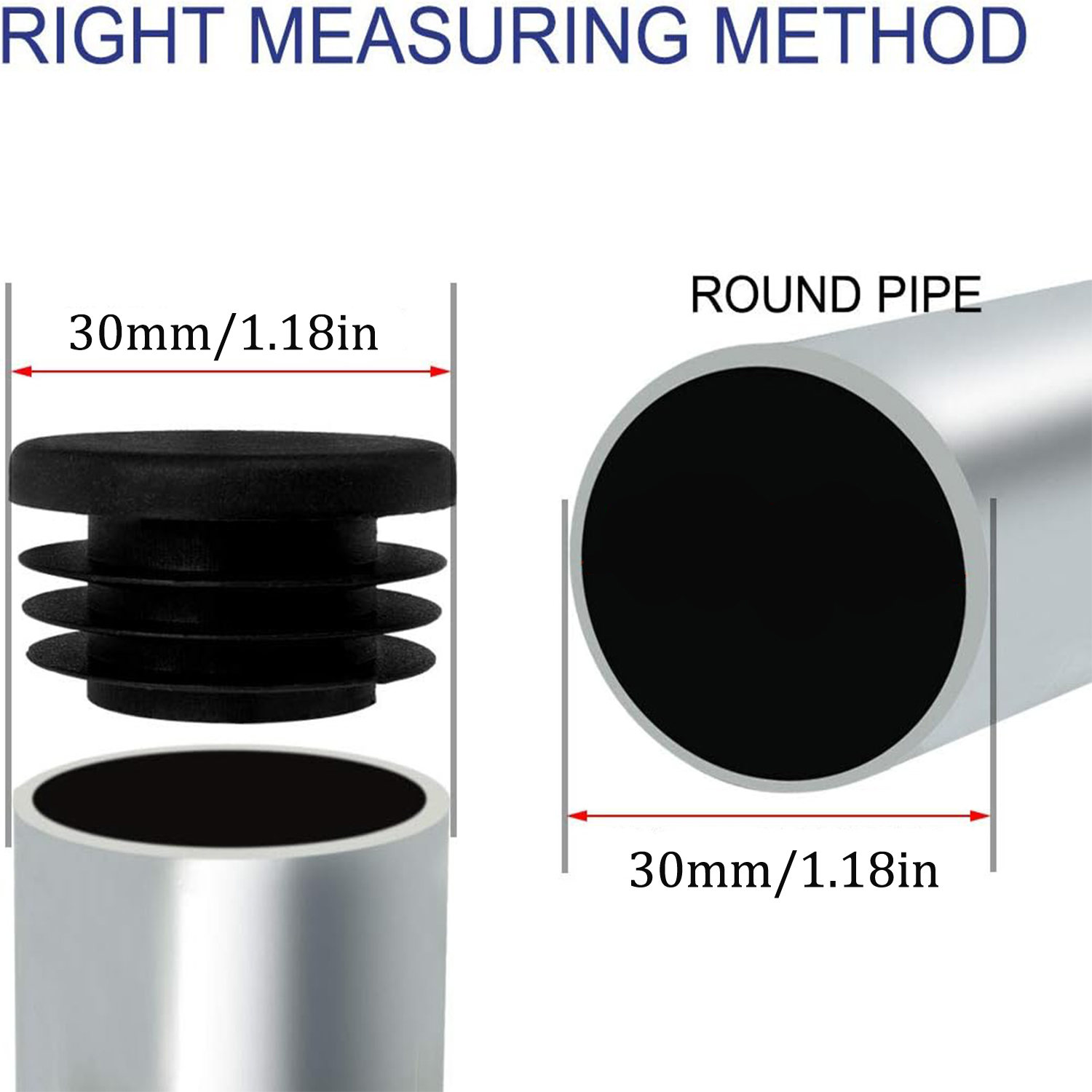 8-40Pcs Black Round Plastic Bl - Plastic Pipe Clip ulasan dan harga