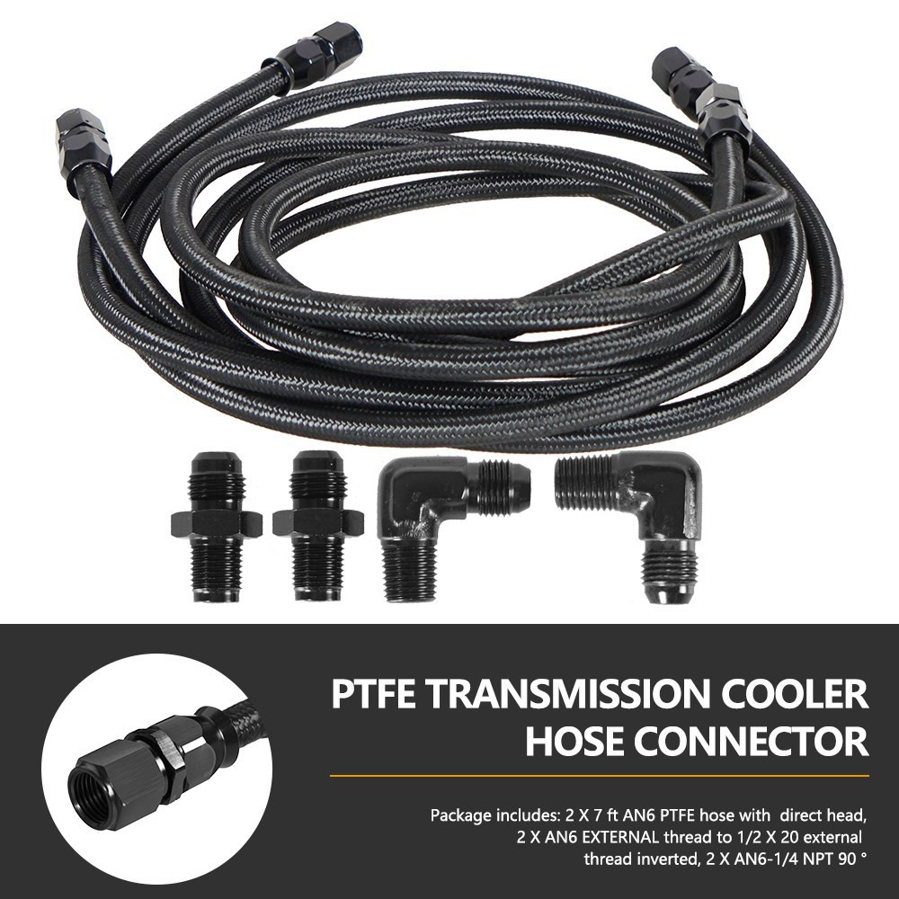 2 X 7Ft AN6 Flexible PTFE Tran - Flexible Hose Braided ulasan dan harga