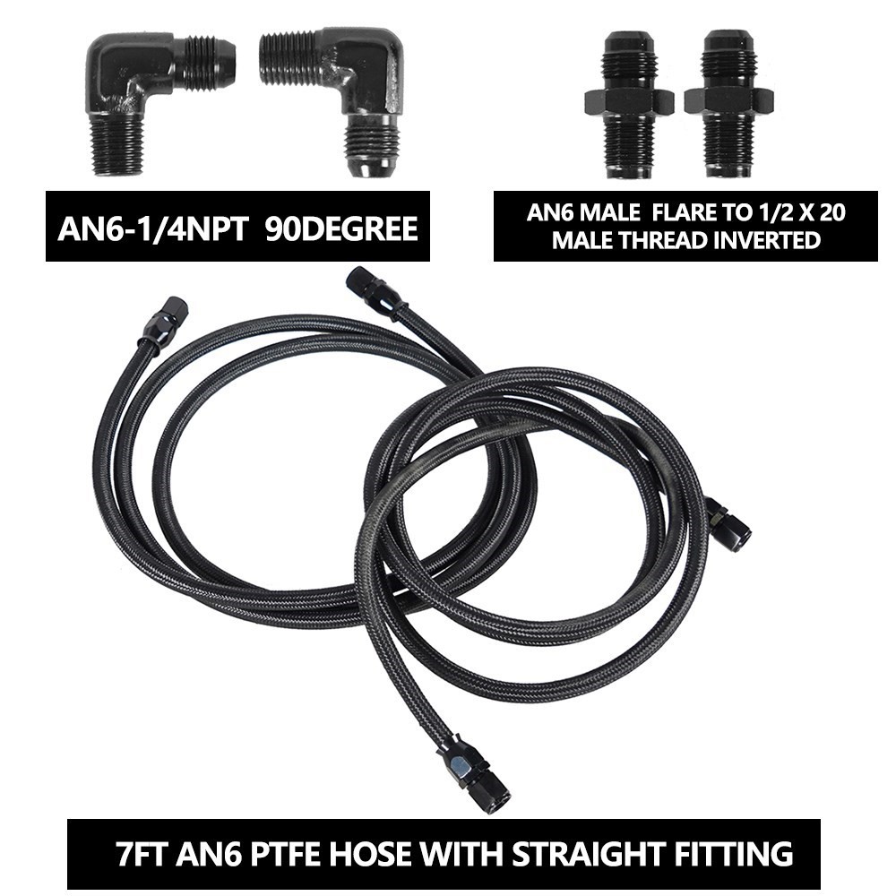 2 X 7Ft AN6 Flexible PTFE Tran - Flexible Hose Braided ulasan dan harga