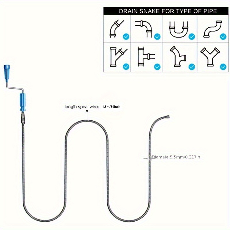 Telescopic Handle Flexible Ste - Drain Snake Flexible ulasan dan harga