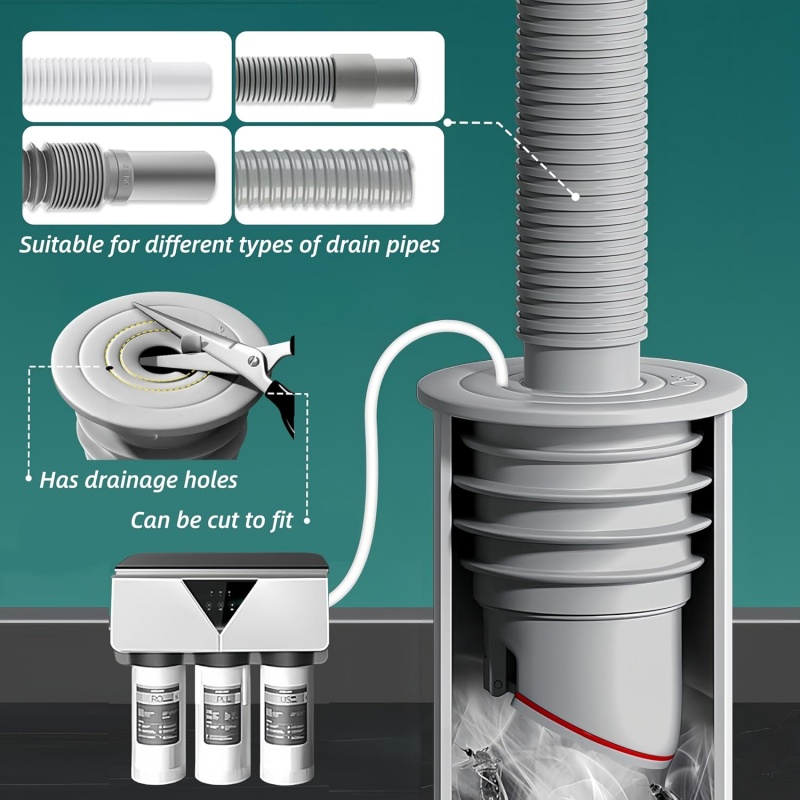 Silicone Sink Stopper Sewer Pi - Drain Pipe Clip ulasan dan harga