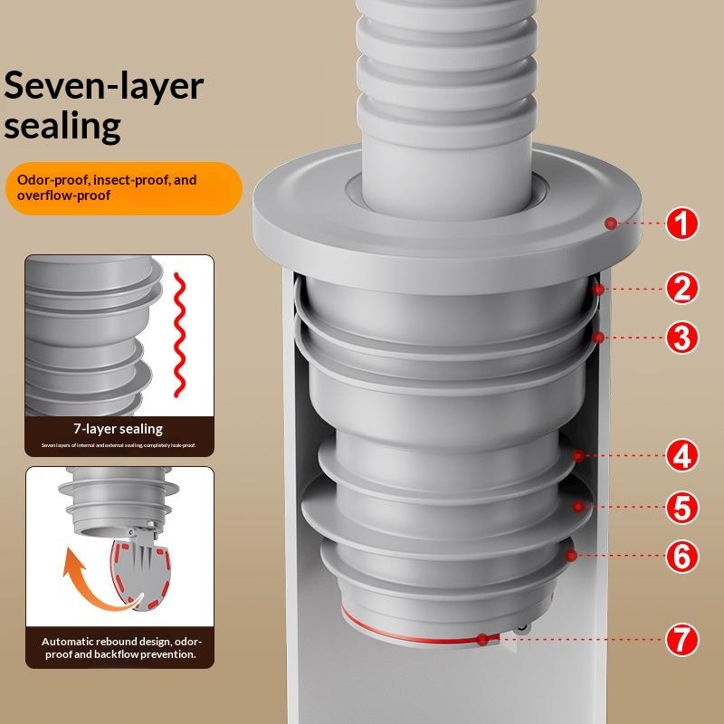 &Bathroom Sewer Seal Ring Anti - Drain Pipe Clip ulasan dan harga
