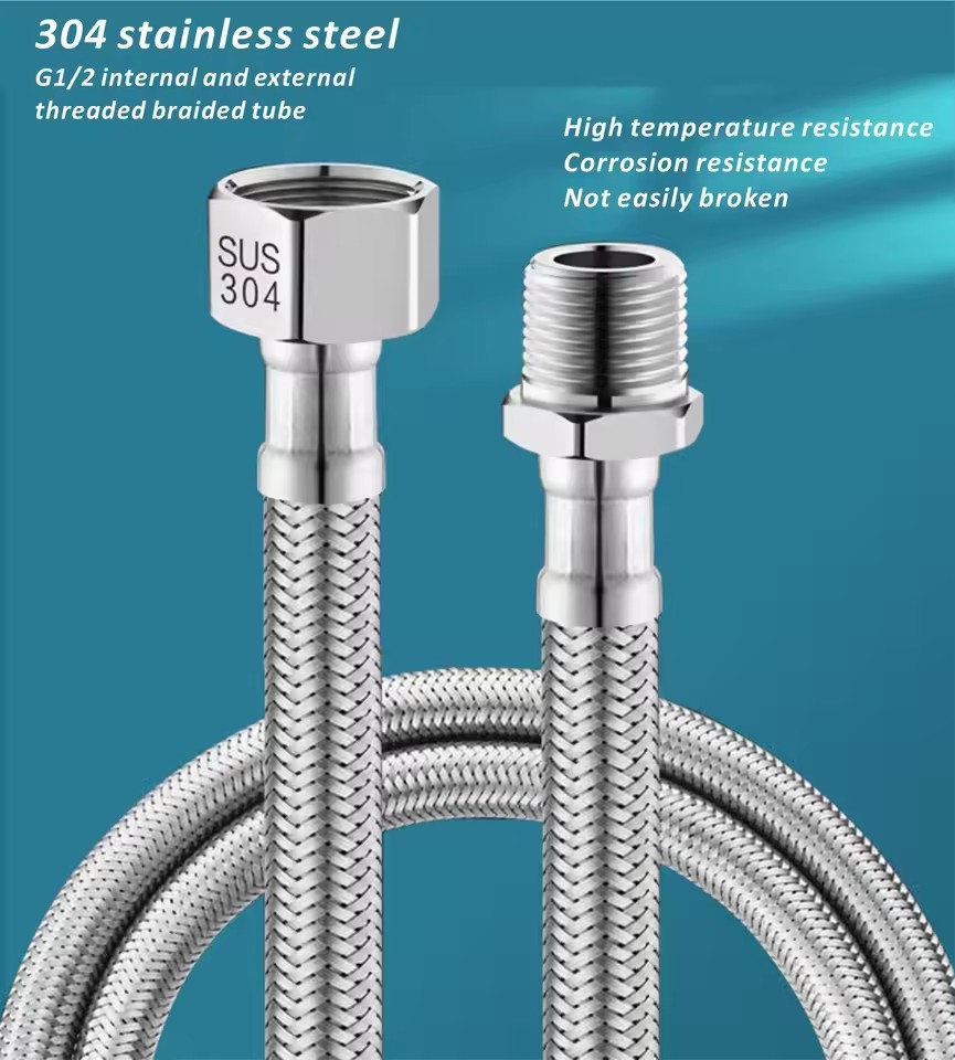 1pc 20/40/60/80/100/150/200CM  - Flexible Hose Braided ulasan dan harga