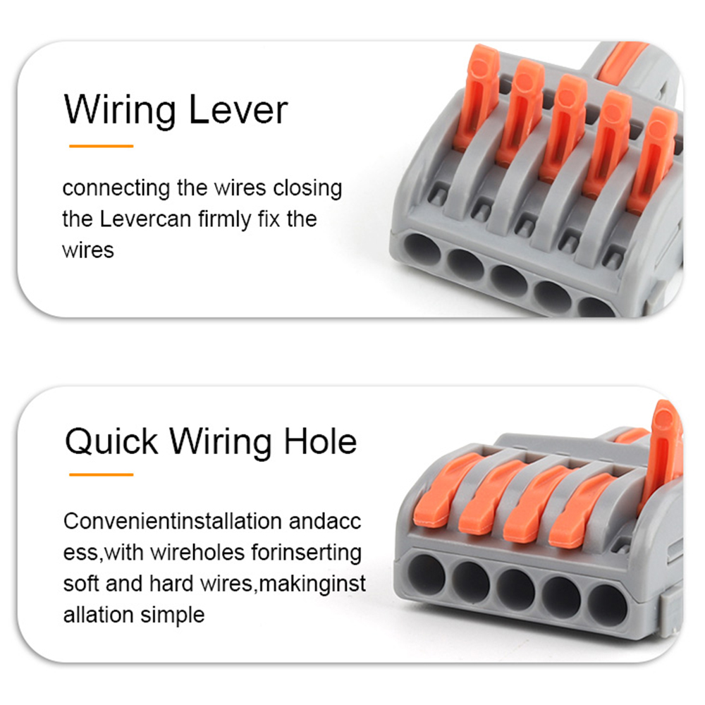 10/100PCS Electrical Cable Con - Push Fit Connector ulasan dan harga