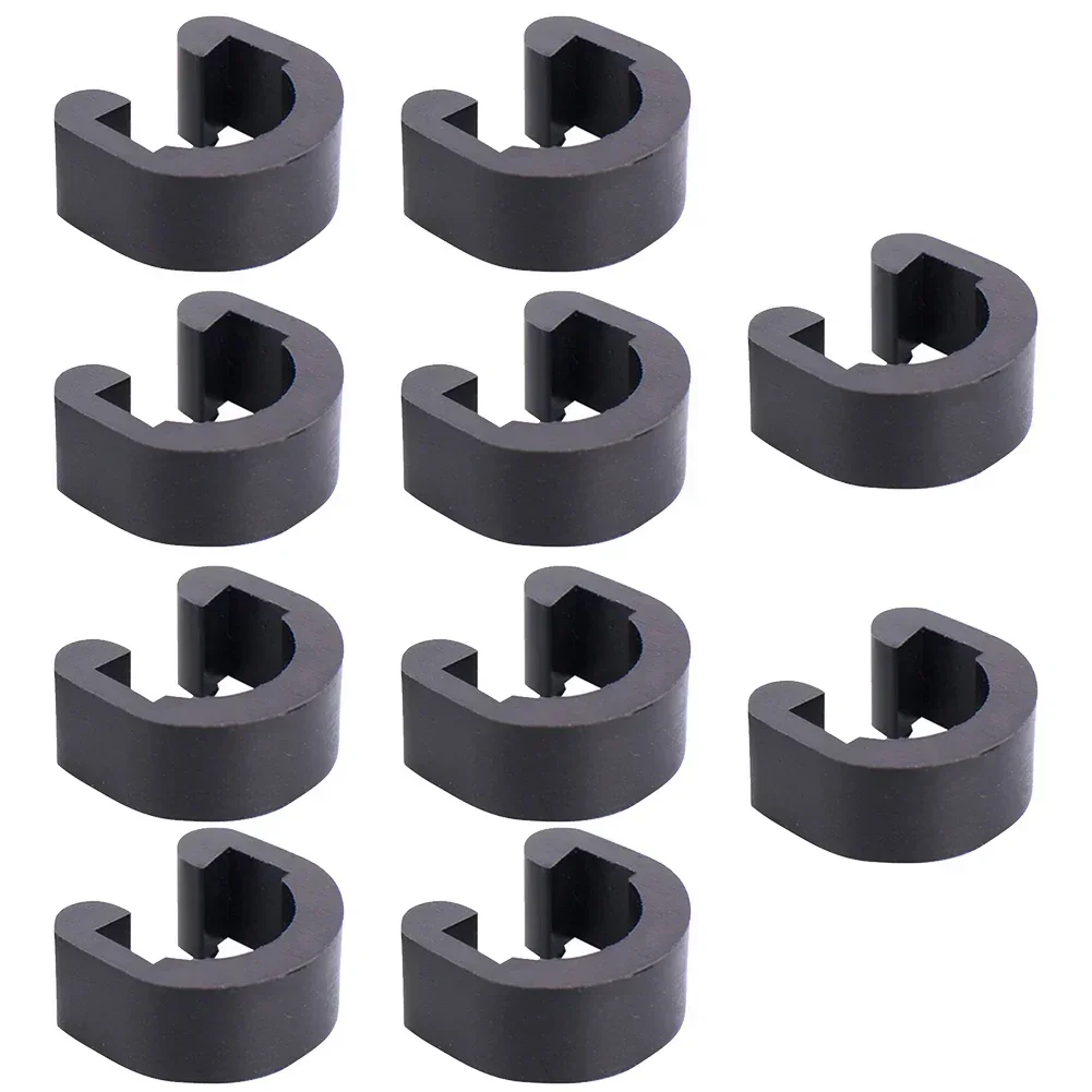 10pcs Bicycle C-Clips Buckle B - Plastic Pipe Clip ulasan dan harga