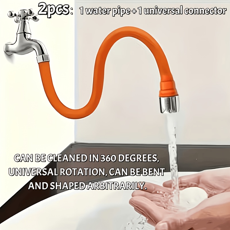 2-in-1 Foldable Faucet Extende - Flexible Hose Braided ulasan dan harga
