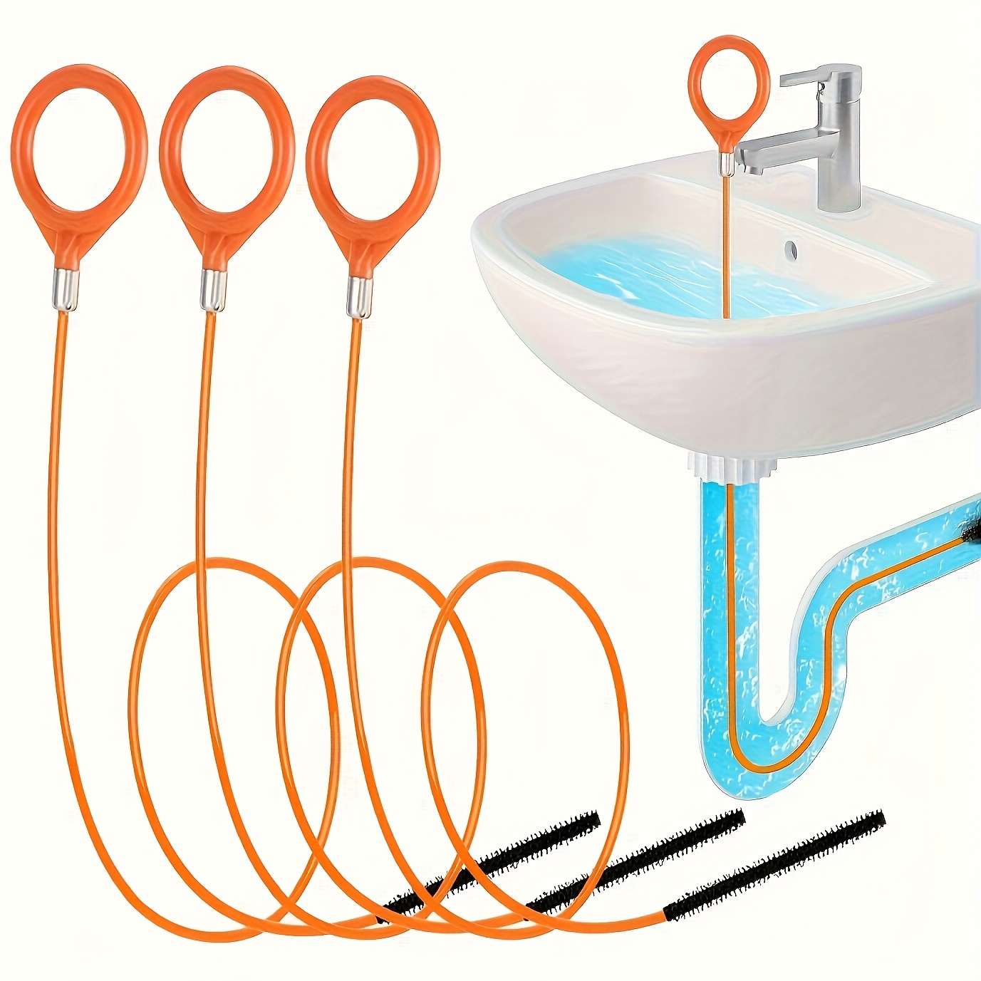 Sink Snake Hair Remover Tool,  - Drain Snake Flexible ulasan dan harga