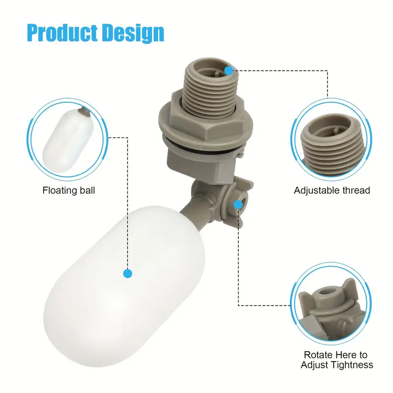 4Pcs Farm Cattle Plastic Water - Float Ball Valve ulasan dan harga