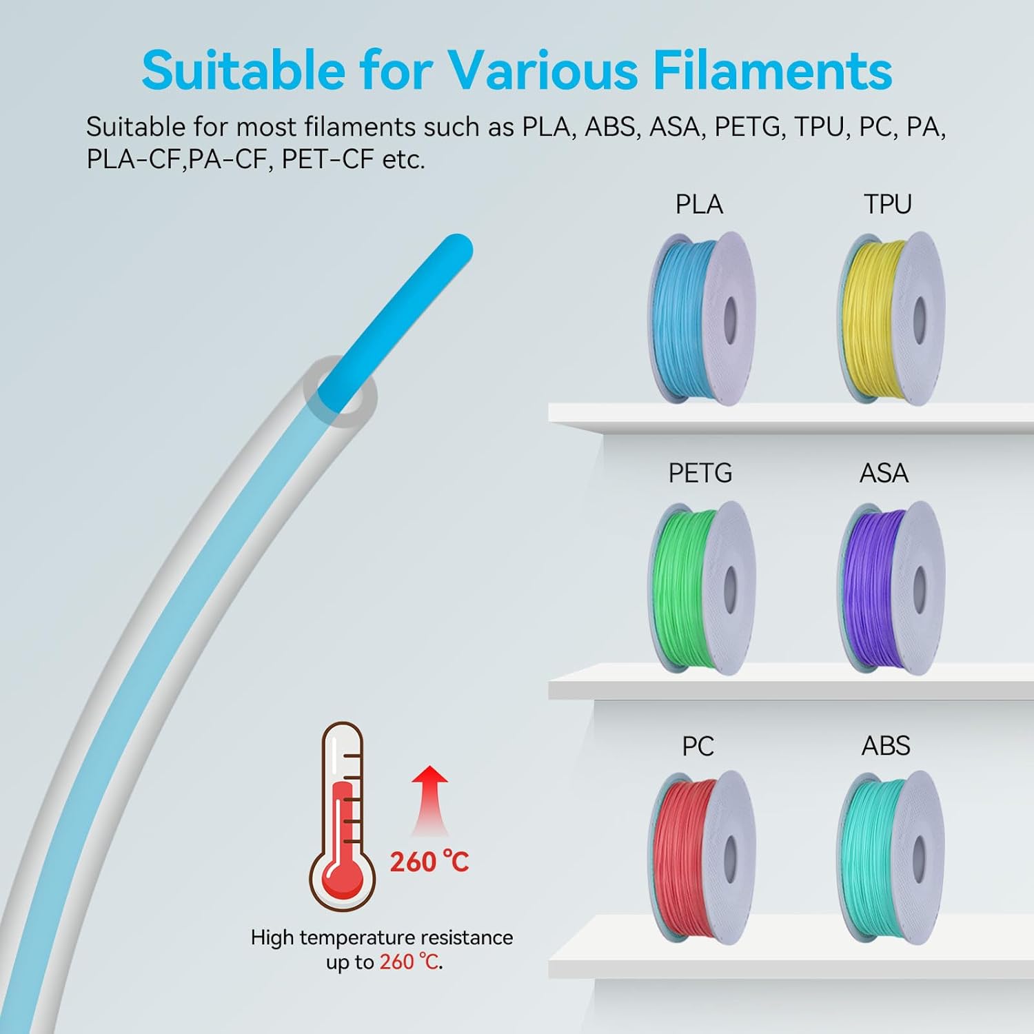 For Bambu Lab Ptfe Tube P1P AM - Ptfe Tape Thread ulasan dan harga